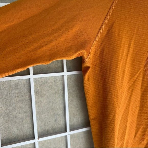 LuluLemon long sleeve swifty tech 2.0 race length orange size 10 - Picture 4 of 12